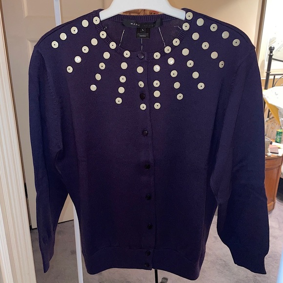 Marc Jacob’s purple beaded cardigan - Picture 2 of 6